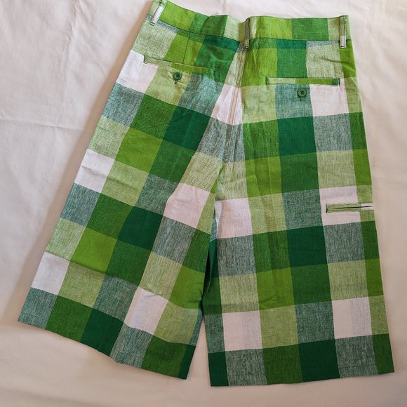 DIO MODA AUTHENTIC COLLECTION MEN'S CASUAL DRESS PLAID SHORTS - SIZE 32 - Picture 5 of 6